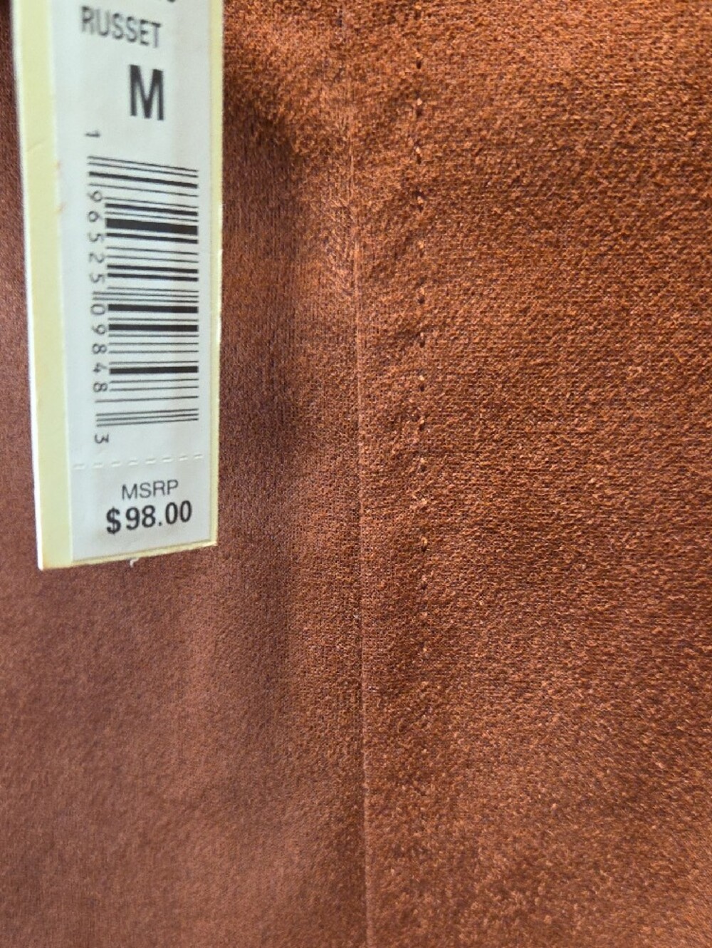 Max Studio Rust Brown Midi A-Line Panel Skirt - Picture 2 of 4